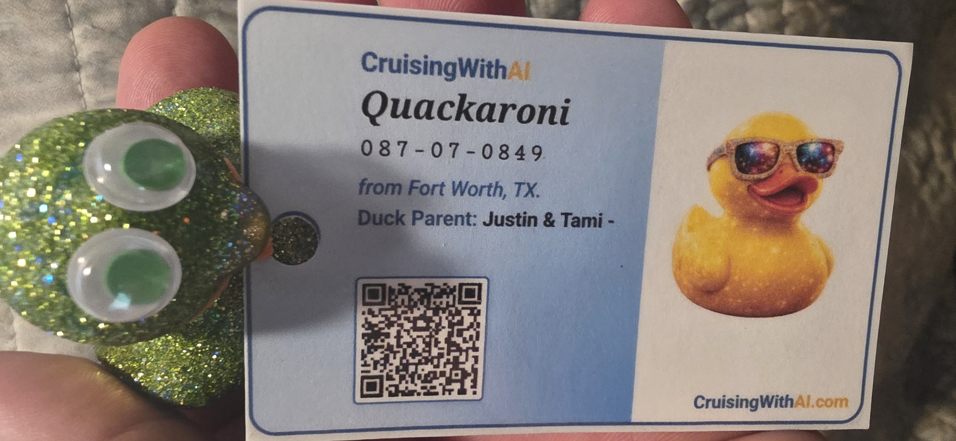 Quackaroni found in San Salvador, Bahamas